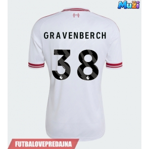 Lacne Muži Futbalové dres Liverpool Ryan Gravenberch #38 2026-27 Krátky Rukáv - Preč